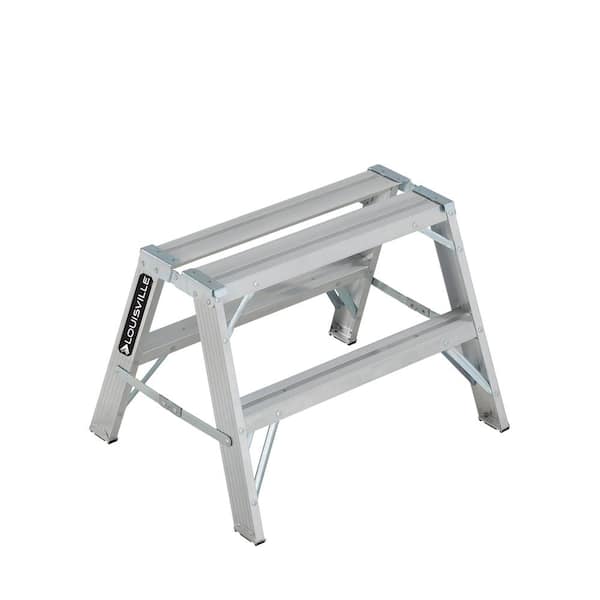 Louisville Ladder 2 ft. Aluminum Sawhorse with 300 lb. Load Capacity Type IA Duty Rating
