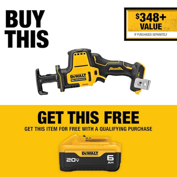 ATOMIC 20V MAX Cordless Brushless Compact Reciprocating Saw (Tool Only)