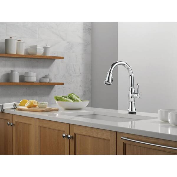 Delta Cassidy Touch/Touchless Chrome 16 in. H Pull Down Sprayer
