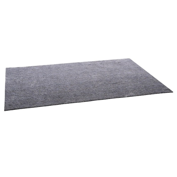 9 ft. x 12 ft. Blue-Gray Indoor Plush, Furry with Long Plushs Pile for High-Traffic Areas, Non-Shedding Area Rugs