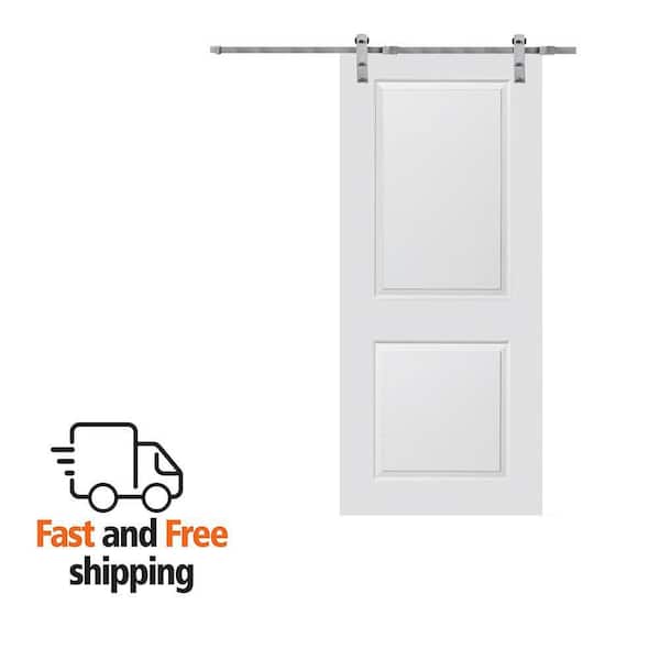 MMI DOOR 72 in. x 80 in. Carrara Primed Molded MDF Assembly
