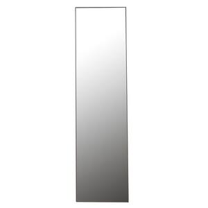 Over-The-Door 12 in. W x 48 in. H Metallic Full Length Metallic Silver Mirror