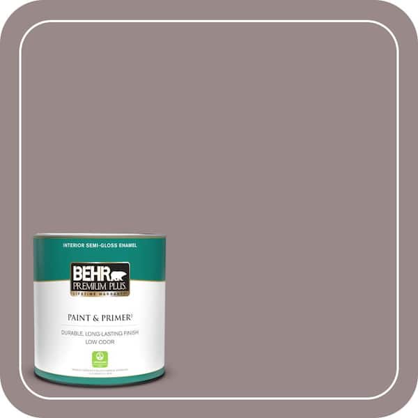BEHR PREMIUM PLUS 1 qt. #MQ1-37 Fashion Week Semi-Gloss Enamel Low Odor Interior Paint & Primer
