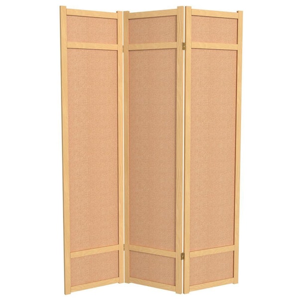RED LANTERN 3 ft. Short Clear Plastic Partition Natural 6 Panel SH