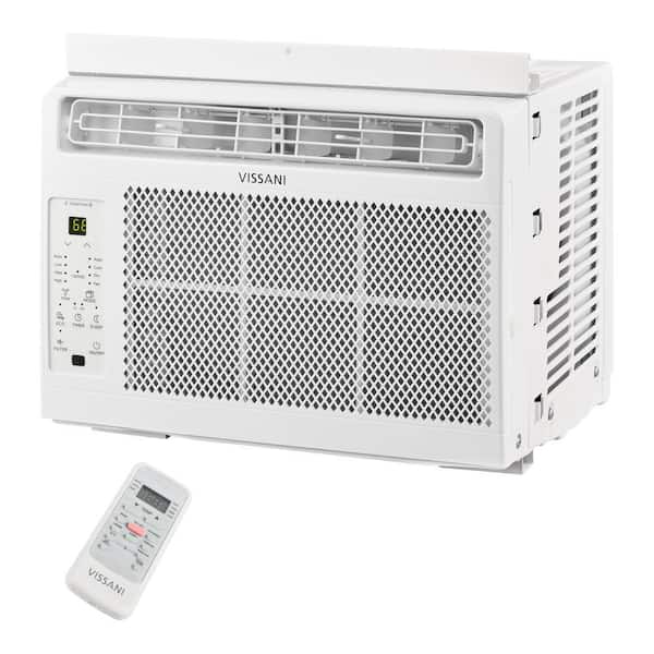 Vissani - 5,000 BTU 115-Volt Window Air Conditioner for 150 sq. ft. Rooms in White