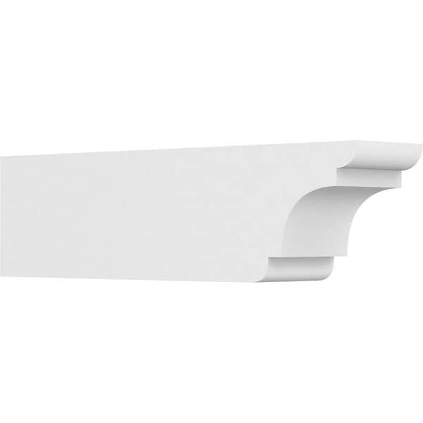Ekena Millwork 6 in. x 8 in. x 30 in. Standard New Brighton Architectural Grade PVC Rafter Tail Brace