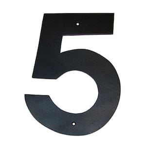 4 in. Helvetica House Number 5