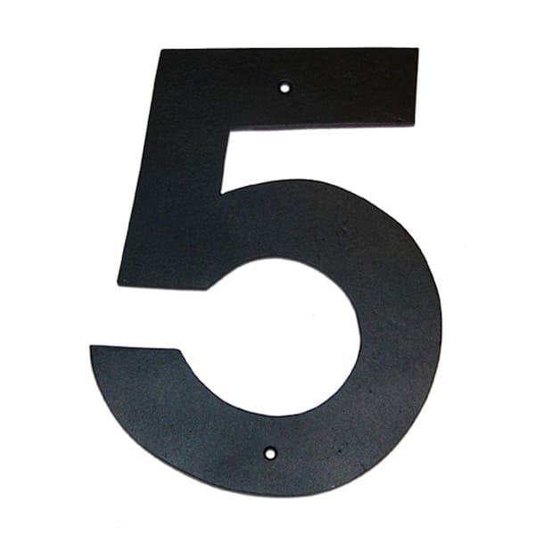 Montague Metal Products 6 in. Helvetica House Number 5