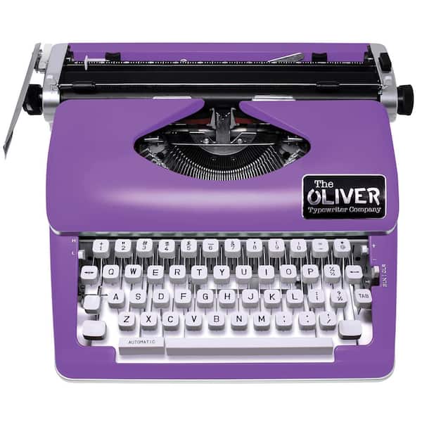 The Oliver Typewriter Company Timeless Manual Typewriter in Purple