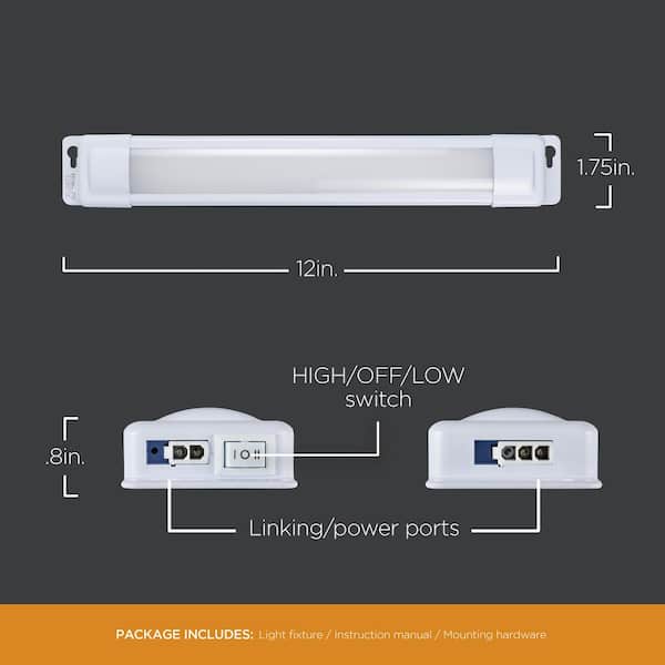 PROLINK EZ Link Linkable Plug-in 12 in. LED White Under Cabinet