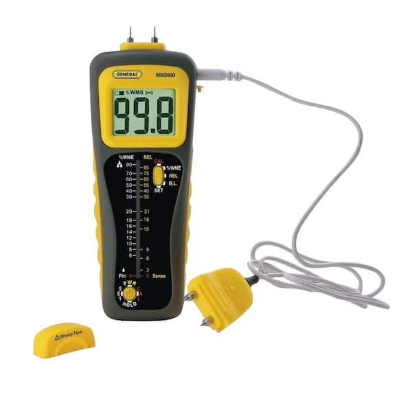General Tools Dual Pin/Pinless Moisture Meter with 2 in. D