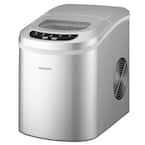 26 lbs. Freestanding Ice Maker in Silver