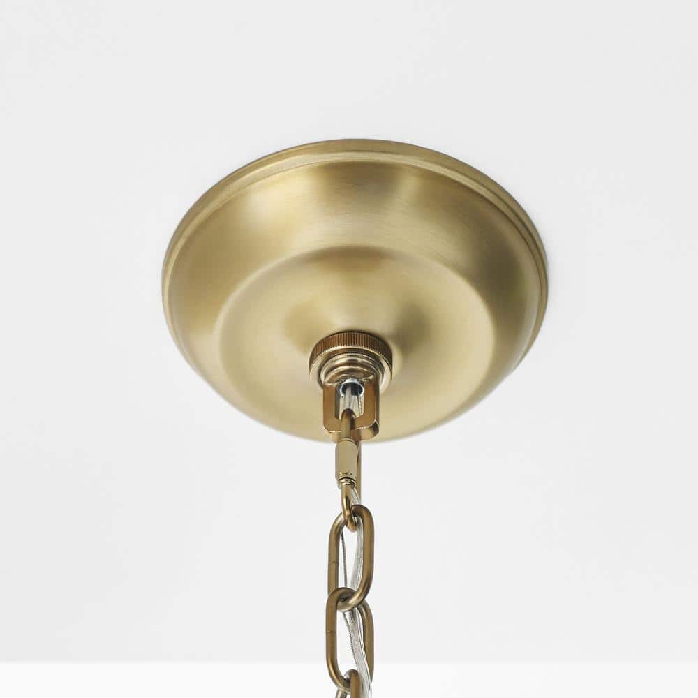 Morrison Satin Brass Glass Jar Indoor/Outdoor Lantern