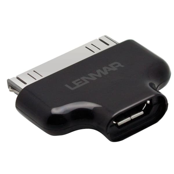 Lenmar Female Micro USB to Male 30-Pin Adapter