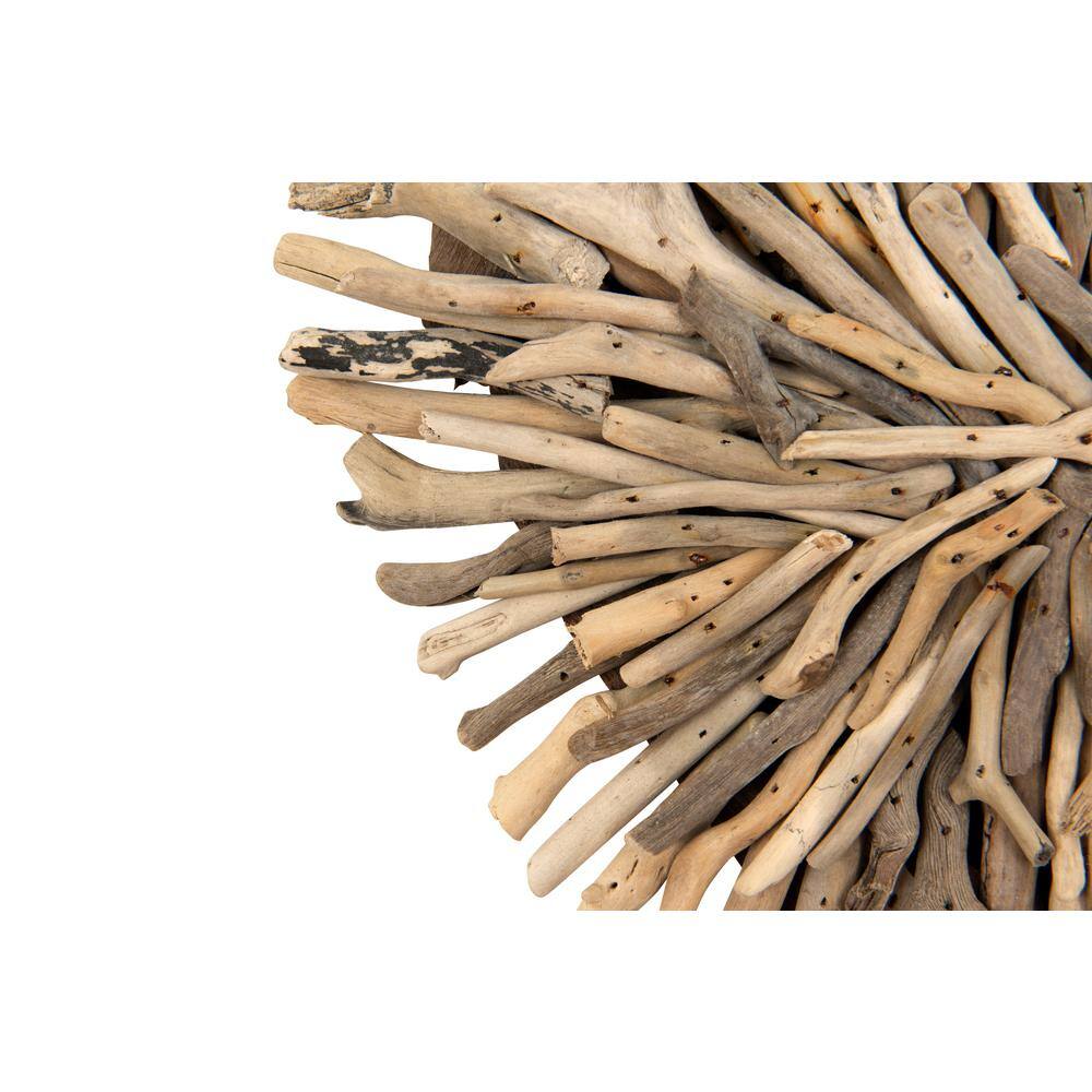Heart Shaped Driftwood Wall Decor Sculpture, 15.5" x 15.5"