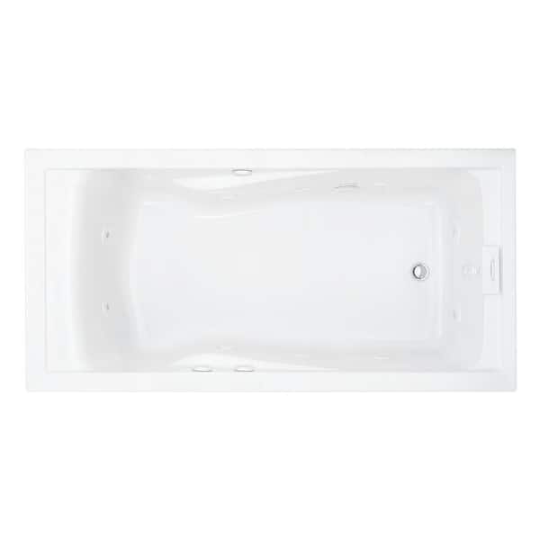 Lifetime 6 ft. x 36 in. Whirlpool Tub with Reversible Drain in White
