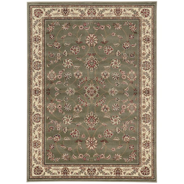 Como Sage 8 ft. x 11 ft. Traditional Oriental Scroll Area Rug