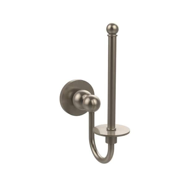Unbranded Bolero Collection Upright Single Post Toilet Paper Holder in Antique Pewter