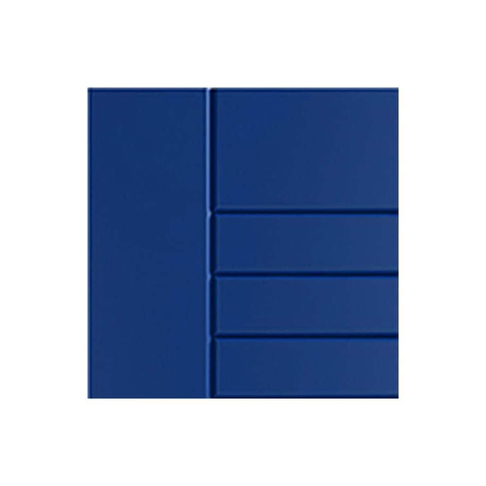 Tampa 7.25 in. W x 0.625 in. D x 7.25 in. H Blue Cabinet Door Sample Reef Blue Matte price history on PriceWatchPro