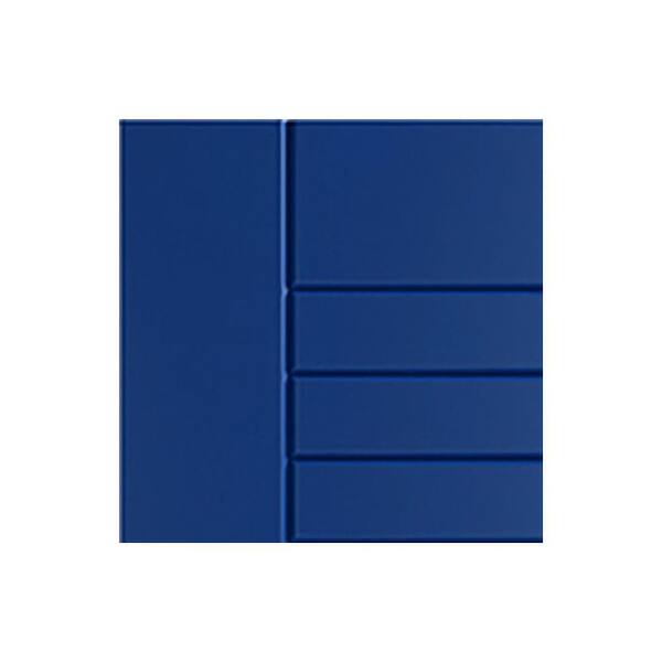 Tampa 7.25 in. W x 0.625 in. D x 7.25 in. H Blue Cabinet Door Sample Reef Blue Matte