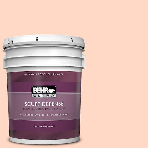 BEHR ULTRA 5 gal. #230C-2 Shell Coral Extra Durable Eggshell Enamel Interior Paint & Primer