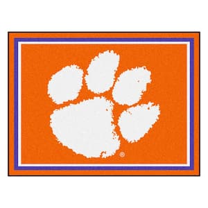 NCAA Clemson University Orange 8 ft. x 10 ft. Indoor Area Rug