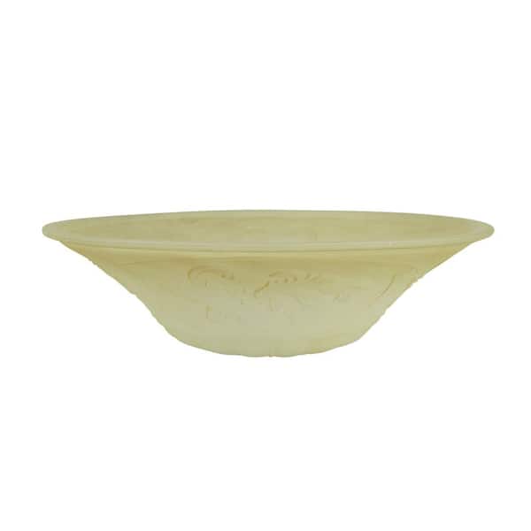 Aspen Creative Corporation 4-1/2 in. Amber Torchiere Replacement Glass Shade