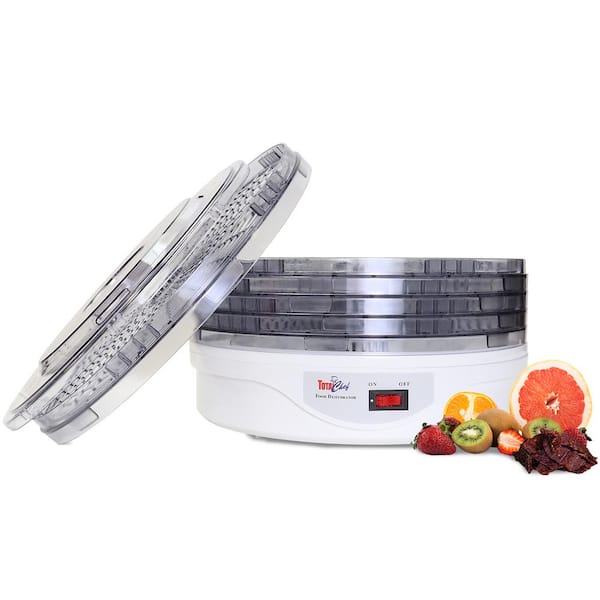 Total Chef Countertop Food Dehydrator, 5-Tray Food Dryer for Fruit Snacks, Jerky, Dog Treats, Herbs
