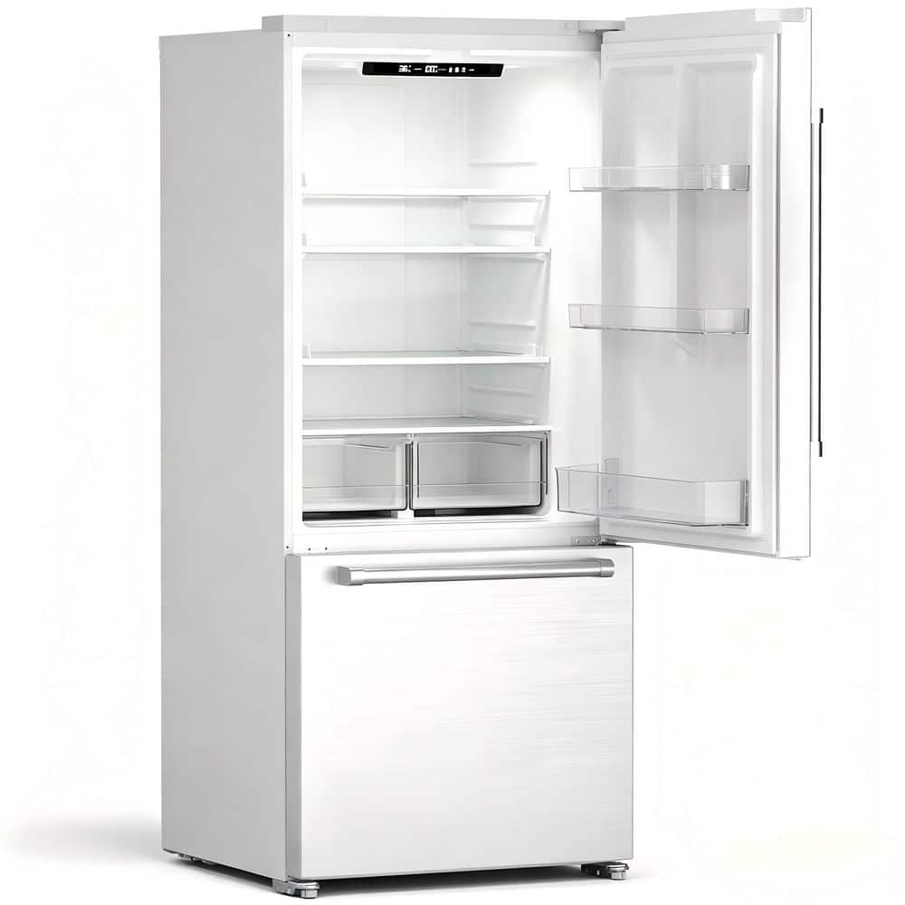 31.5 in 18 cu. ft. Counter Depth French Door Refrigerator in Silver with LCD Display price history on PriceWatchPro
