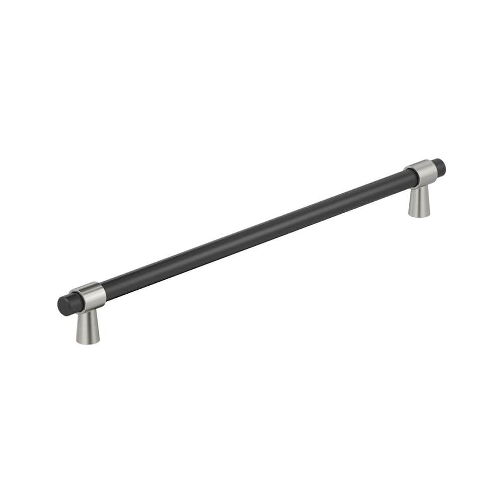 Mergence 18 in. (457 mm) Center-to-Center Matte Black/Satin Nickel Modern Appliance Pull price history on PriceWatchPro