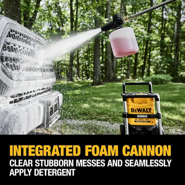 DEWALT - 20V MAX 1600 PSI 1.2 GPM Cold Water Cordless Pressure Washer Kit with (2) FLEXVOLT 12 Ah Batteries and (2) Chargers
