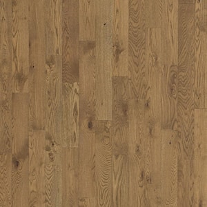 Celestial Sky Davenport Tan Oak 0.37 in. T x 5 in. W Wirebrushed Engineered Hardwood Flooring (29.53 sq. ft./case)