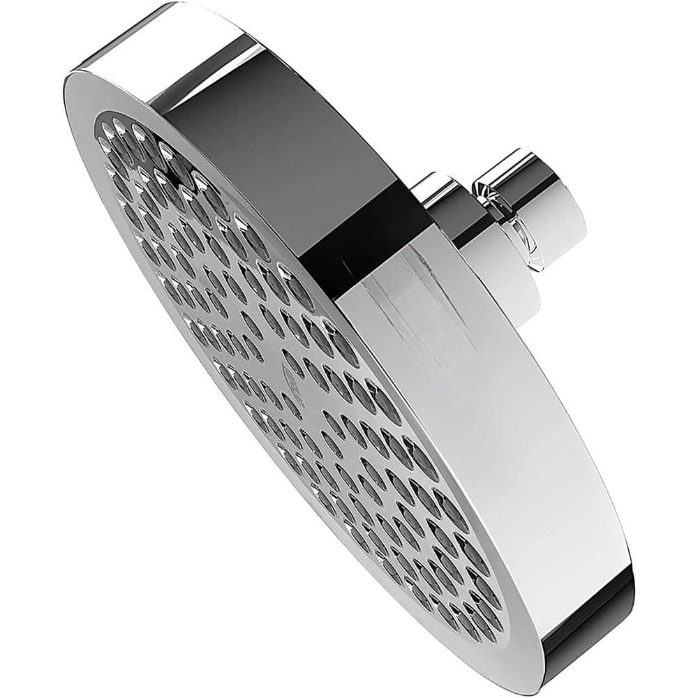 1-Spray Patterns with 1.8 GPM 6 in. Wall Mount Rain Fixed Shower Head in Ch