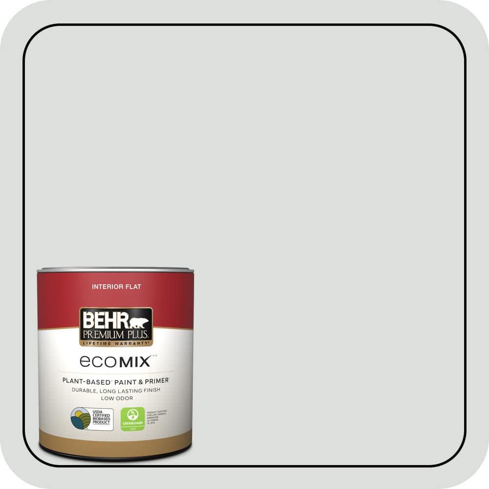 1 qt. #720E-1 Reflecting Pool Flat EcoMix Plant-Based Interior Paint & Primer price history on PriceWatchPro