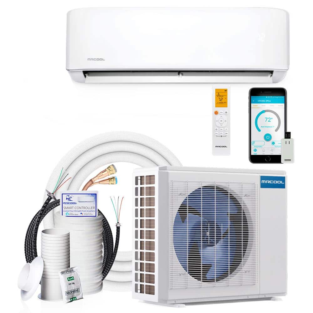 Energy Star 18K BTU White Ductless Mini-Split Heat Pump System