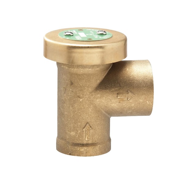 watts 1 in x brass fpt anti siphon air admittance valve 188a the home depot stainless steel sink butcher block