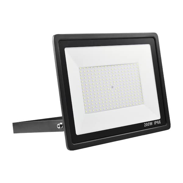 TYCOLIT 200-Watt 120-Degree Black Integrated LED Outdoor Flood Light