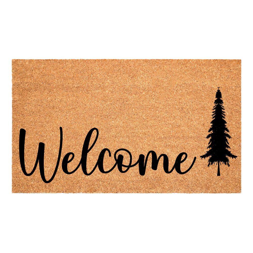 Pine Tree Welcome 24 in. X 36 inIndoor Outdoor Door Mat price history on PriceWatchPro