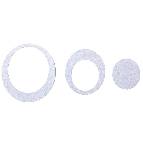 SlipX Solutions Adhesive Oval Treads in White (21-Count)