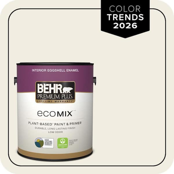 1 gal. Designer Collection #DC-003 Blank Canvas Eggshell Enamel EcoMix Plant-Based Interior Paint & Primer