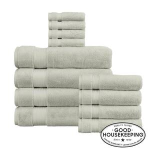 Egyptian Cotton Sage Green 12-Piece Bath Sheet Towel Set