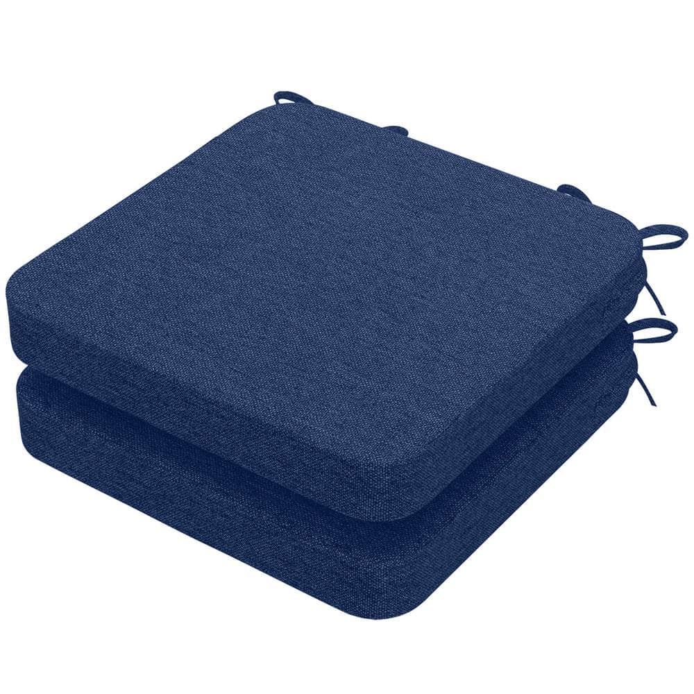 16 x 16 x 2 Square Indoor Chair Cushions with Removable Cover for Ki
