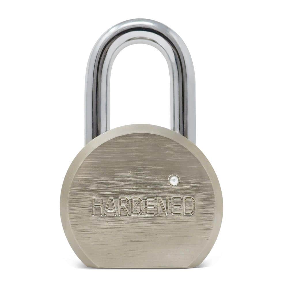 Premier Solid Steel Silver Commercial Padlock 6-Pack