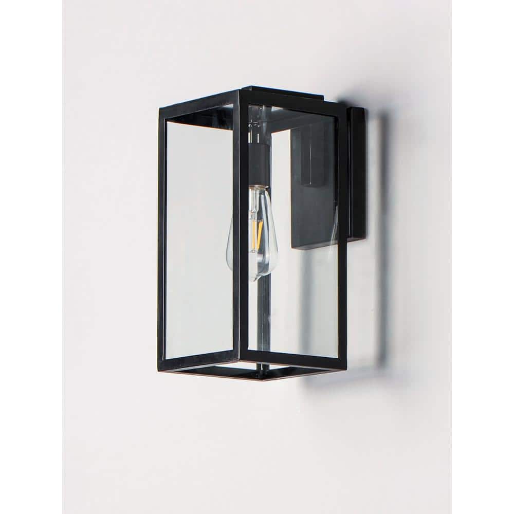 Catalina Dark Bronze Dimmable Outdoor Wall Sconce with Clear Glass