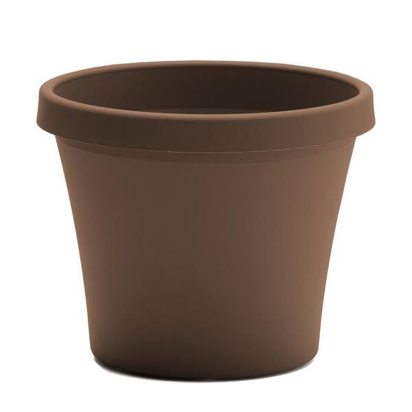 Bloem Terra 20 In. Chocolate Plastic Planter 450205-1001 - The Home Depot