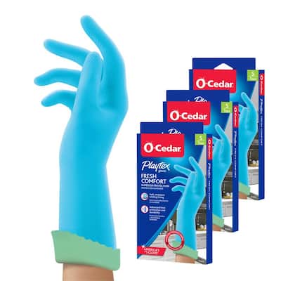 Reusable Heavy Duty Latex Gloves Size Large 2 Pair Scrub Buddies (2 pack) 