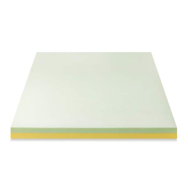 Zinus Green Tea 4 Inch King TorsoTec Memory Foam Mattress Topper ZUTMTTC104K The Home Depot