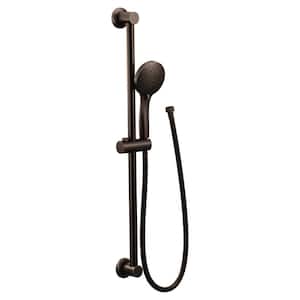 5-Spray 30 in. Eco-Performance Wall Bar with Handheld Shower in Oil Rubbed Bronze