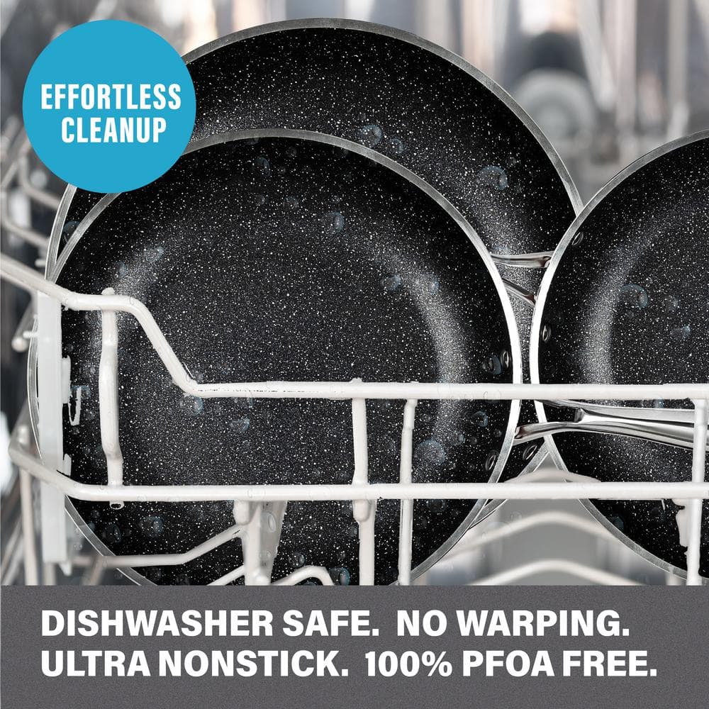 Granitestone 20-Piece Red Nonstick Aluminum Cookware and Bakeware Set