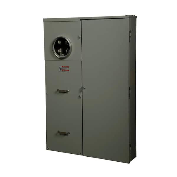 Eaton 400 Amp 40-Space 40-Circuit BR Type Meter Socket and Main Breaker Load Center